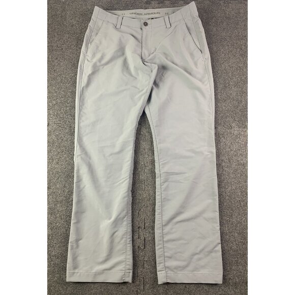 UNDER ARMOUR Loose Mens Regular Golf Pants Size 36x31 Gray - Picture 1 of 9